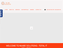 Tablet Screenshot of mcabesolutions.com